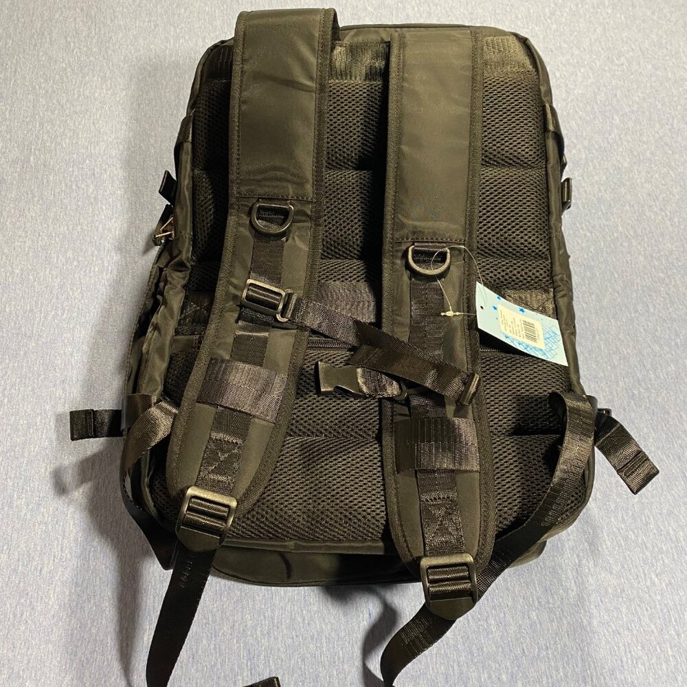 Durable Black Nylon Backpack With Multiple Pocket… - image 3